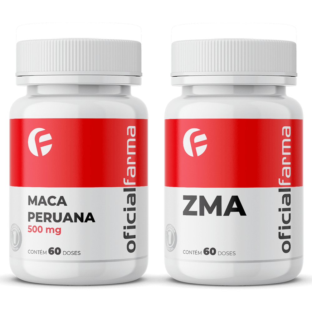 Zma 60 C&aacute;ps + Maca Peruana 500mg 60 Doses