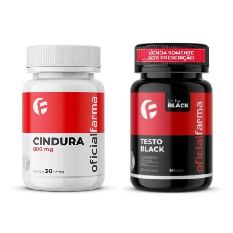 Testo Black 30 Doses + Cindura 800mg 30 Doses