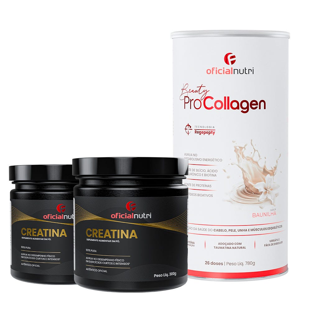 2 Creatina 300g + Beauty Pro Collagen
