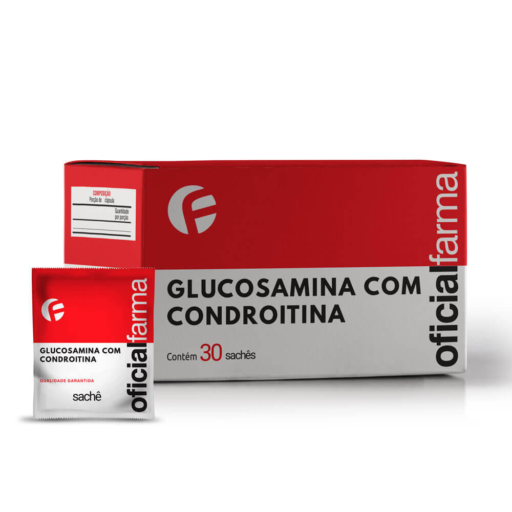 Glucosamina + Condroitina C/ 30 Sach&ecirc;s Sabor Tangerina