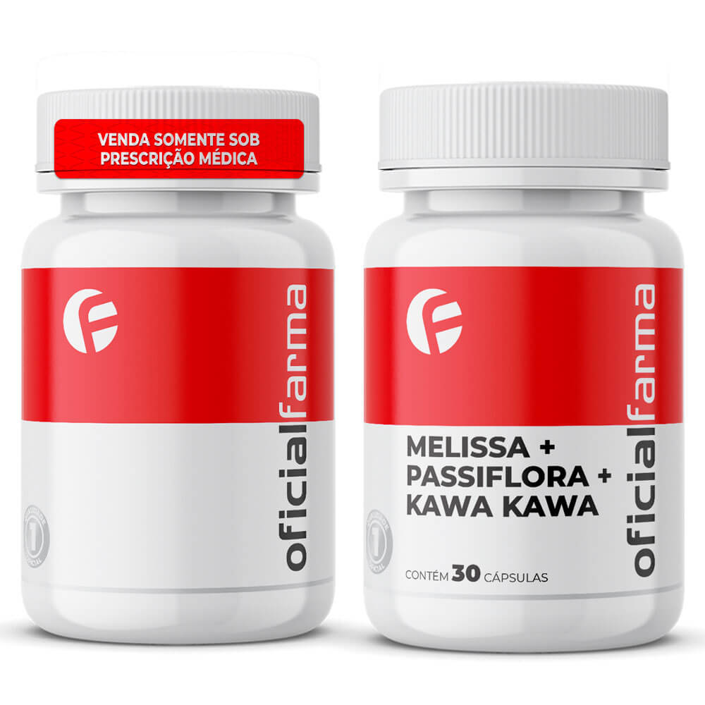 Anti Estresse - Ashwagandha + Melissa + Passiflora + Kawa Kawa 