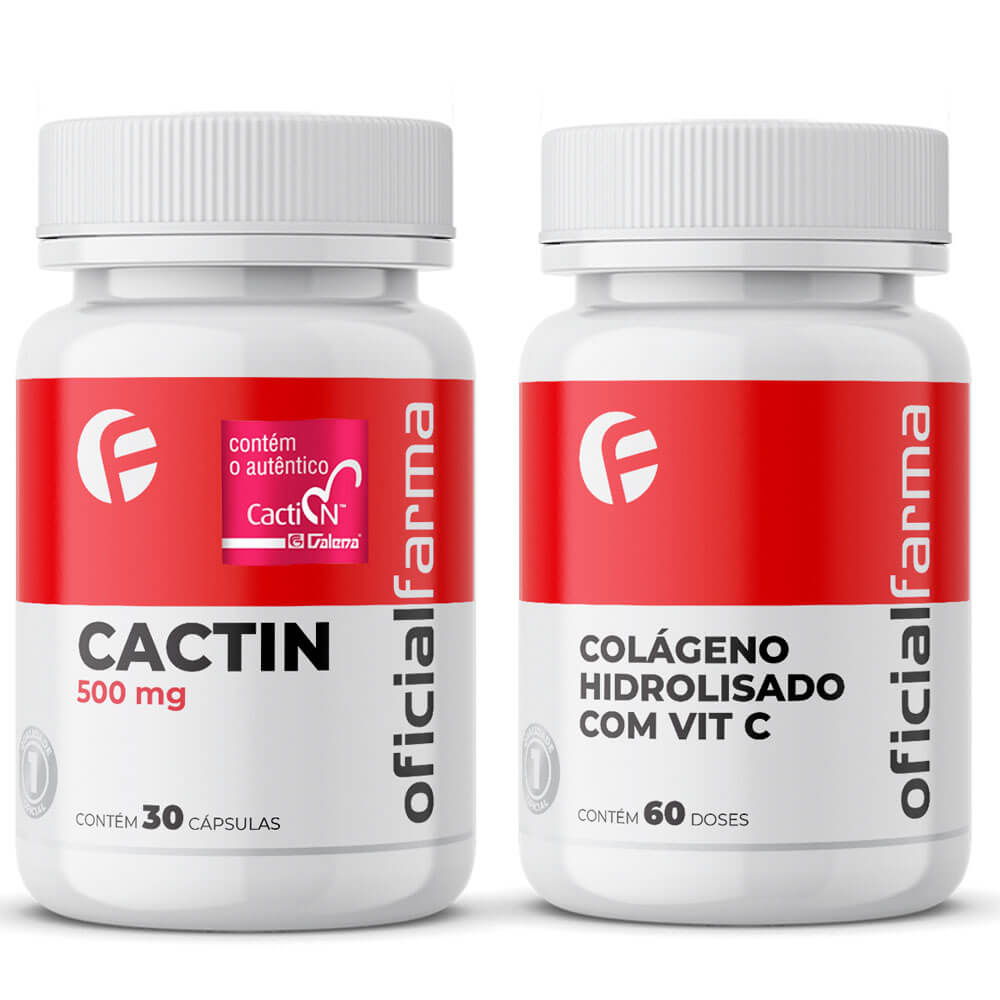 Pele Firme - Cactin + Col&aacute;geno Hidrolisado Com Vit C