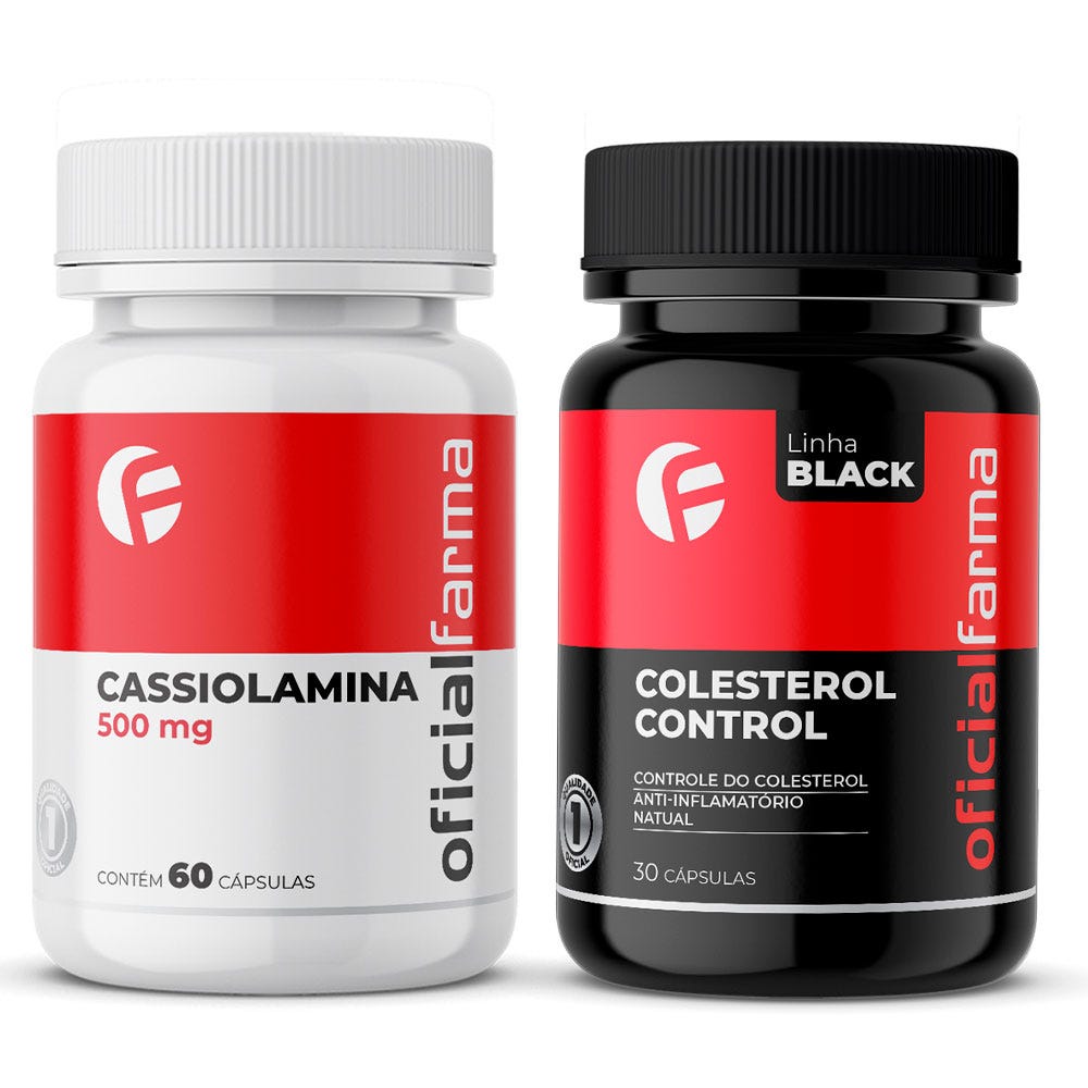 Cassiolamina 500Mg 60 C&aacute;psulas + Colesterol control black
