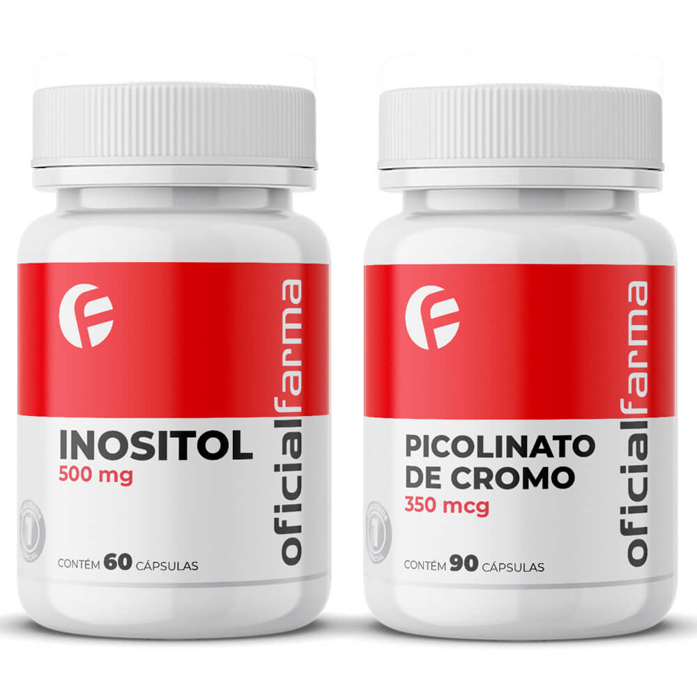 Suplementa&ccedil;&atilde;o para Diabetes - Picolinato de Cromo + Inositol 