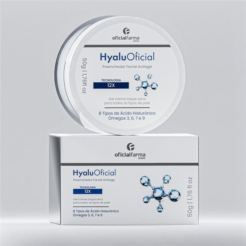 HyaluOficial - Preenchedor Facial Anti-idade 12x 50g