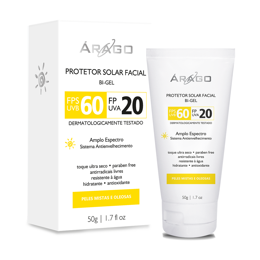 Protetor Solar Facial  Bi-gel FPS60 50g