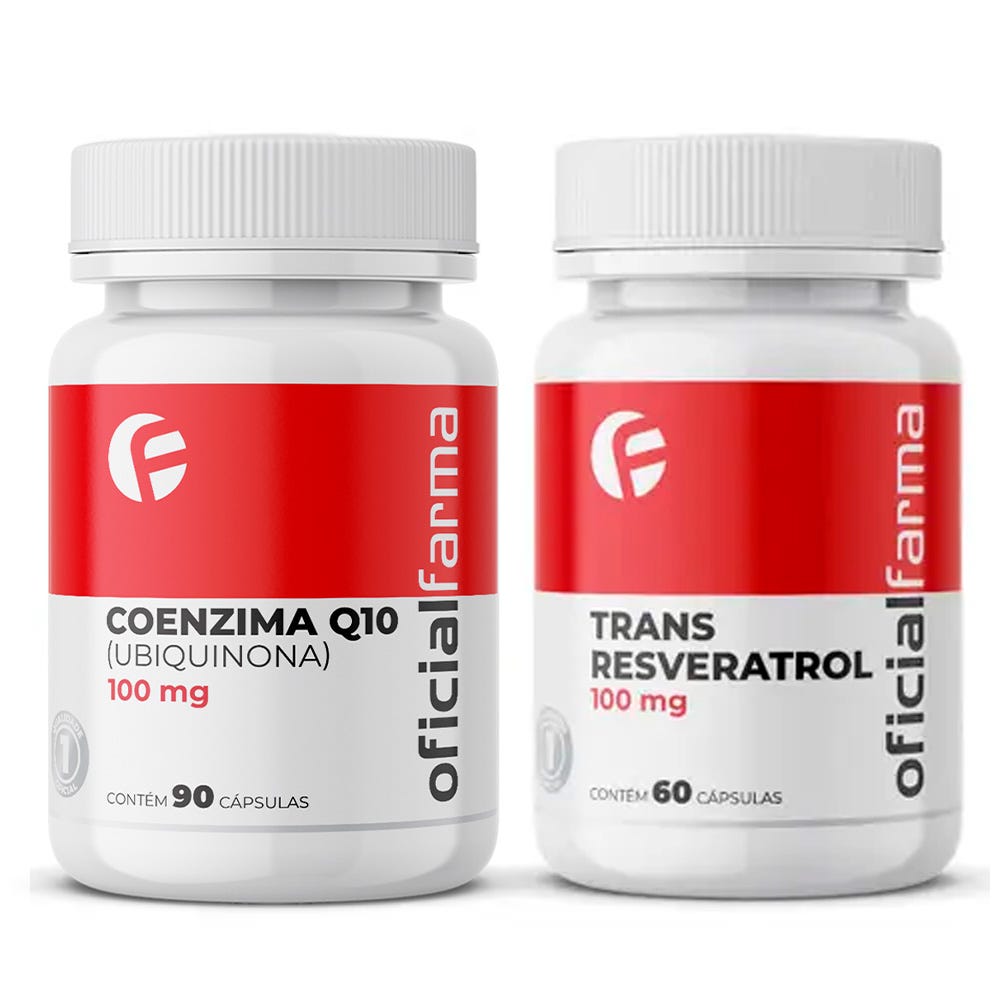 Super Antioxidade e Mais Sa&uacute;de - Coenzima Q10 + Trans Resveratrol