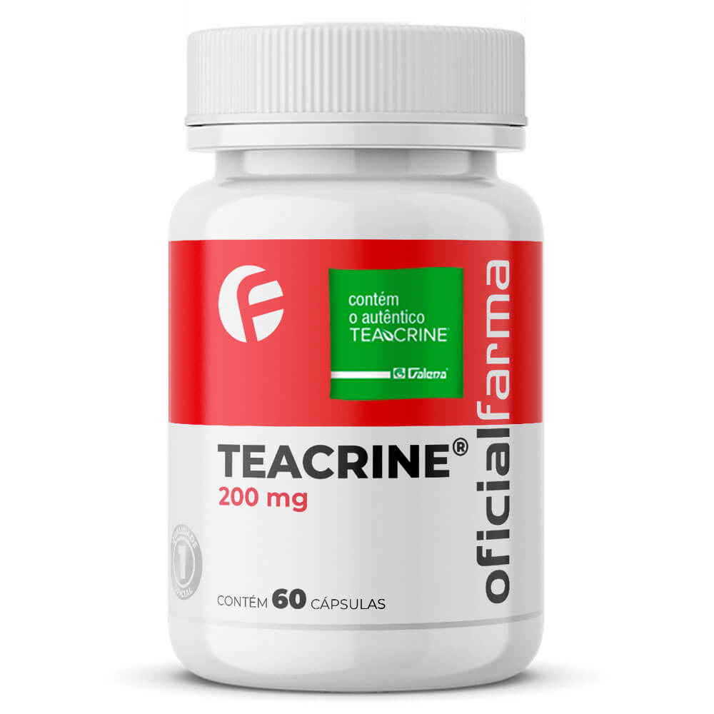 Teacrine 200Mg 60 C&aacute;psulas Com Selo de Autenticidade